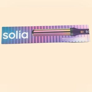 Professional holographic colorful curling Iron with prismatic titanium barrel